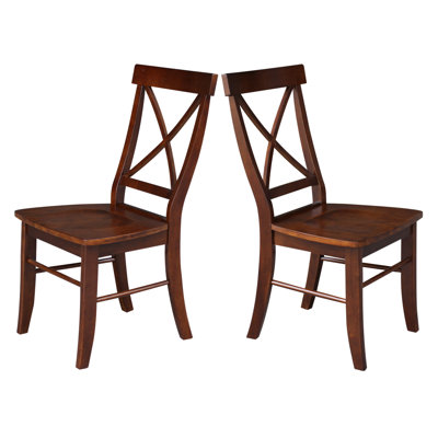 Dugazon Duante Solid Wood Cross Back Side Chair