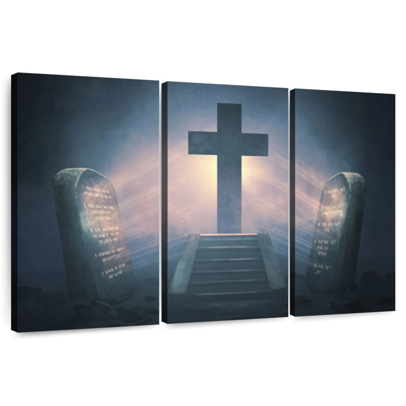 Adella Divine Cross, 42" H x 65" W