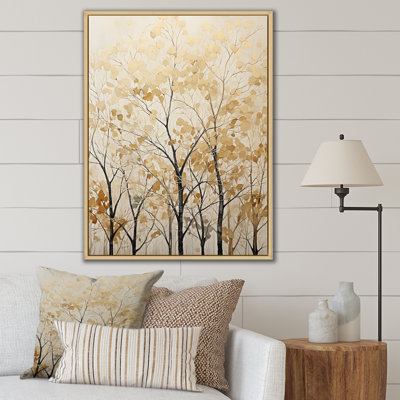 Harmonous Beige Tree Art VI, reproduction d'art sur toile