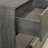 Mandy 23.3'' Tall 2 - Drawer Solid Wood Nightstand in Gray