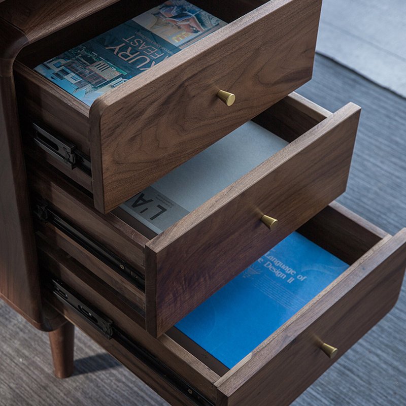 Bureau en bois massif de style nordique minimaliste, H 29,92 po x l 62,99 po x P 23,62 po