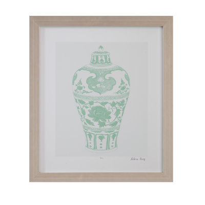Mint Vases I Framed Print