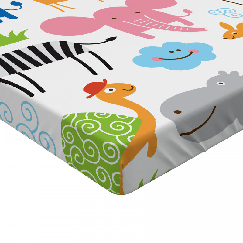 Animal Microfiber Fitted Sheet, Twin XL Fitted Sheet
