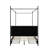 Zahiya Upholstered 4 Drawers Metal Storage Canopy Bed-1628719418