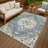 Machine Washable Indoor/Outdoor Chantille ACN2463 Traditional Rug-2027635566-2027635569
