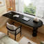 Bois massif noir demi-cercle-247721764
