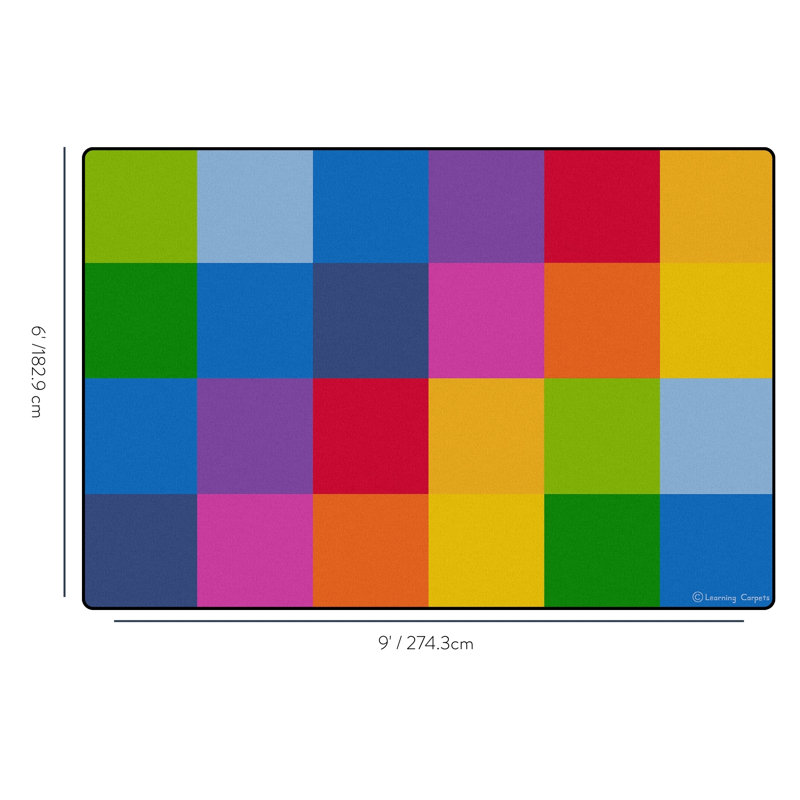Rainbow Mosaic - Rectangle Small