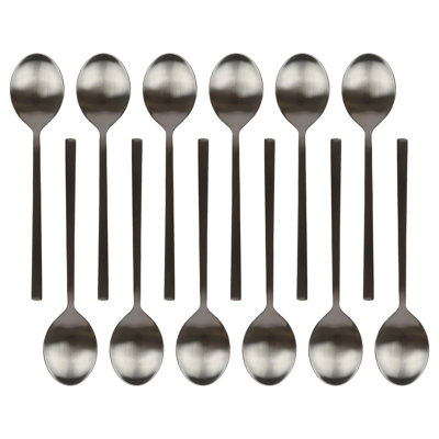 Argon Tableware Stainless Steel Dessert Spoons 