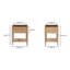 Table de chevet 20 po Lucien Elio