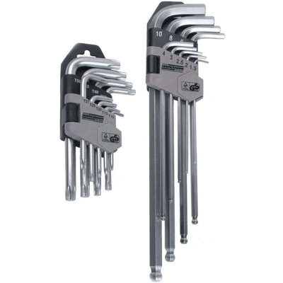 Brüder Mannesmann 18 Piece Hex and Torx Key Set