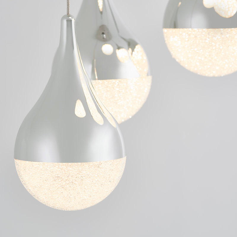 Luminaire suspendu en forme de globe à DEL 5 lumières Alazaya