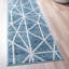 Tapis géométrique bleu / gris Jantsen-512468426