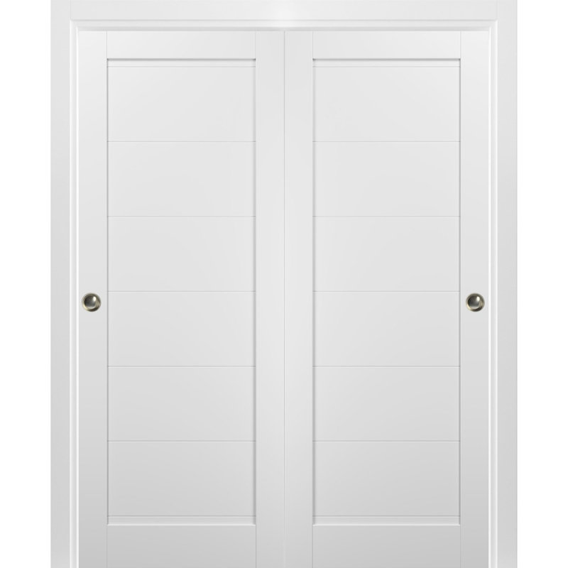 Portes coulissantes en bois manufacturé Quadro, 84" x 84"