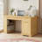 55" Modern Fluted Office Desk with Power Outlet, Storage Cabinet & Adjustable Shelves-385837282