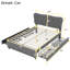Upholstered Bed 140*200 Cm With 4 Drawers-1483436572