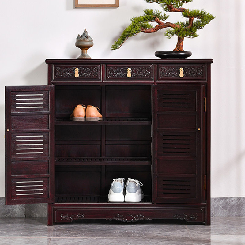 Armoire à chaussures en bois pur