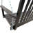 Black Wood Porch Swing With Chains & Armrests - Outdoor Patio Bench For Garden/Backyard-1891260465