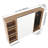 Bathroom Mirror Cabinet with Storage Combination