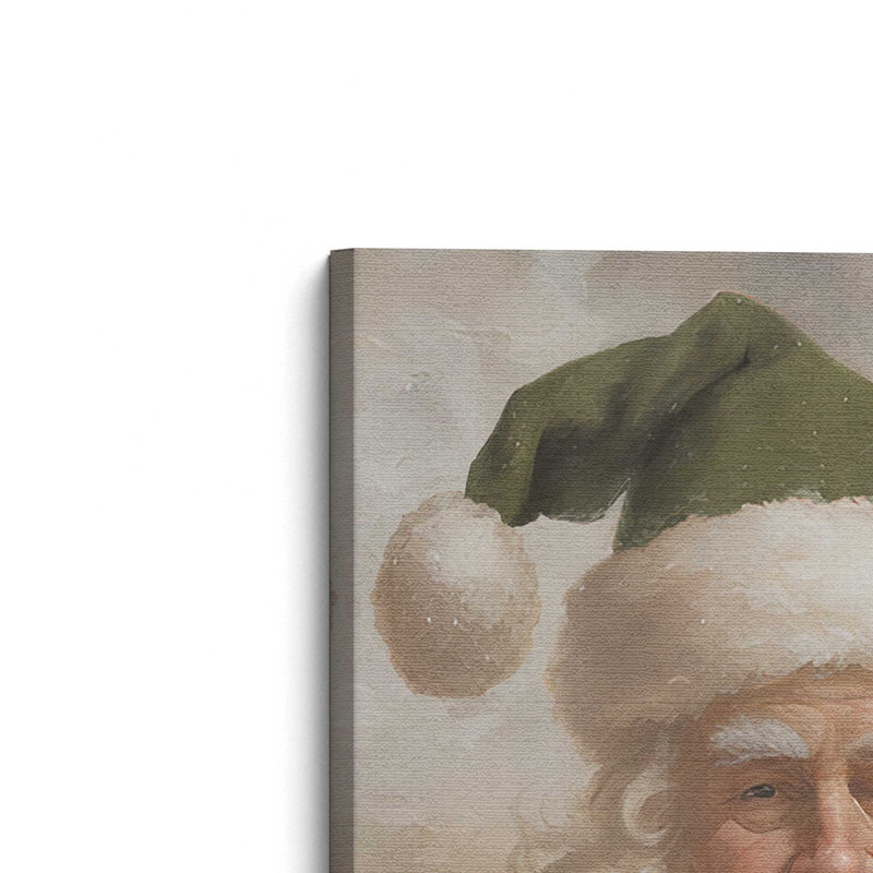 Père Noël par Jo Moulton, reproduction d'art sur toile, H 16 po x l 12 po, Toile tendue, Ne s’applique pas
