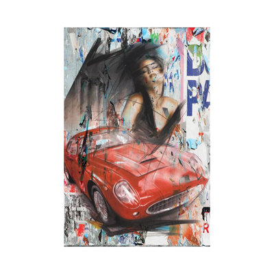 «Ferrari Speed», reproduction d'art sur toile tendue
