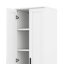 Armoire de rangement à 2 portes pour salle de bain, bureau, tablettes réglables, panneau de fibres à densité moyenne imperméable, conception anti-basculement, assemblage facile-291921820
