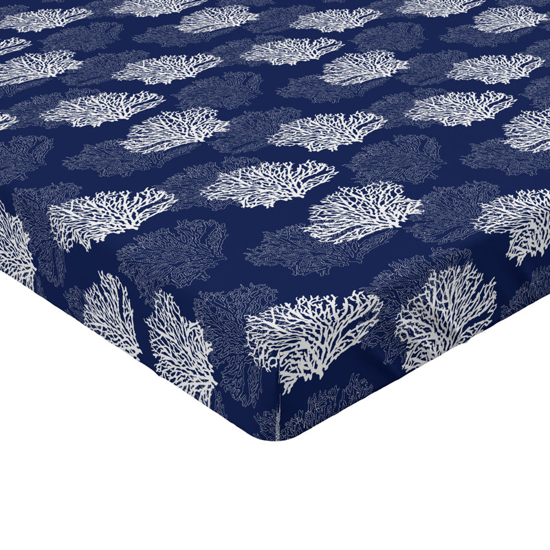 Drap-housse bleu marine Ambesonne, Drap-housse de taille double