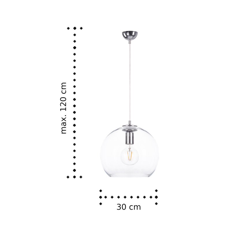 Irondale 1 - Light Pendant, Silver