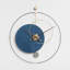 Horloges murales analogiques rondes bleues-104793248