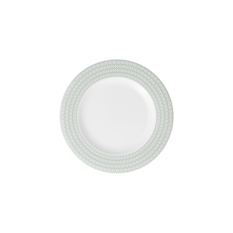 Ornement en porcelaine tendre Fortessa, assiette à salade / dessert 9 po (ensemble de 4), Vert