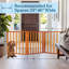 Barrière d'intérieur pour animaux 3 panneaux PETMAker et barrière pliable pour chien 54 x 24 pouces pour chiens et petits animaux | Cloison de sécurité extensible pour les maisons et les portes -126392448-33893612