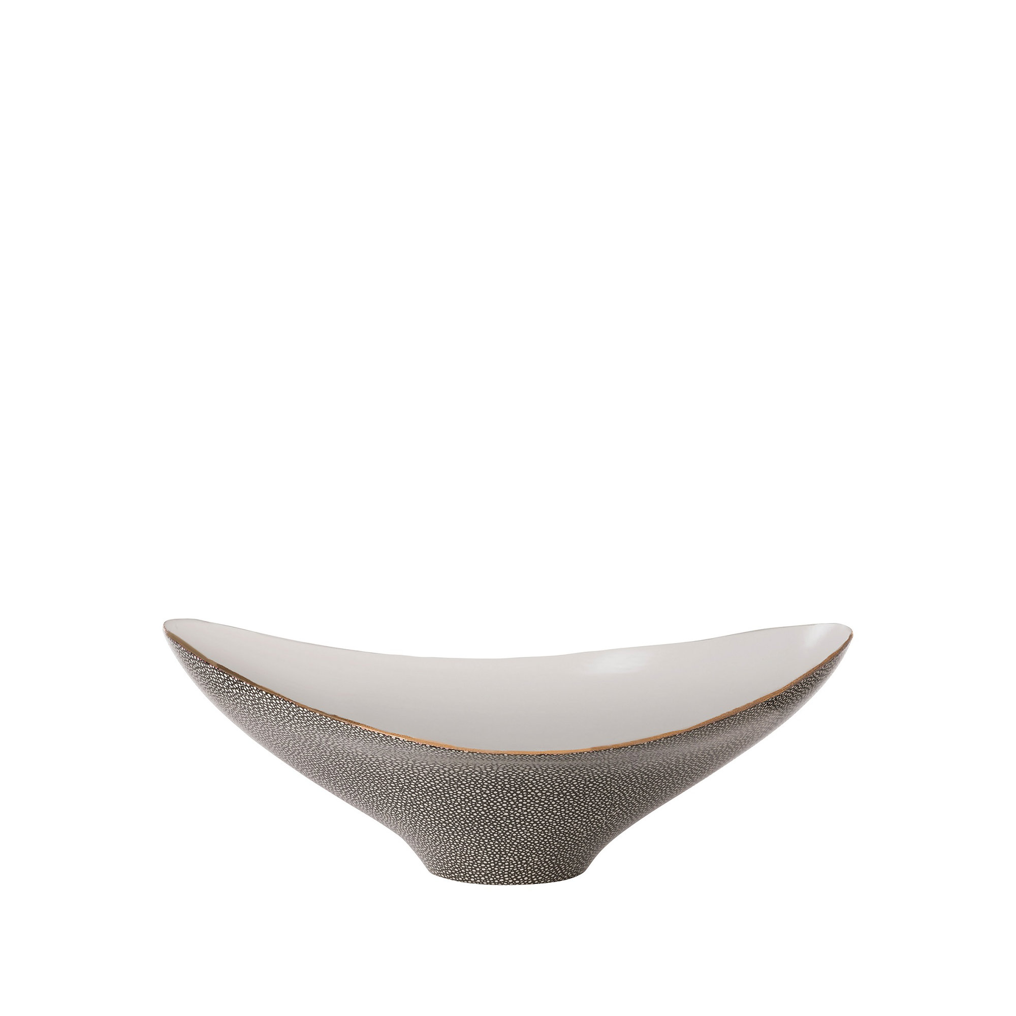 Gardia Porcelain Gray White Bowl