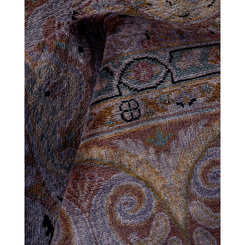 Fine Vibrance One-of-a-Kind 6'2" X 9'2" Hand Knotted Area Rug