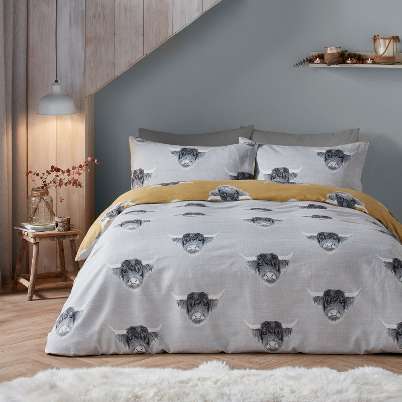 Polyester Animal Print Duvet Cover Set with Pillowcases Included, Double - 2 Standard Pillowcase