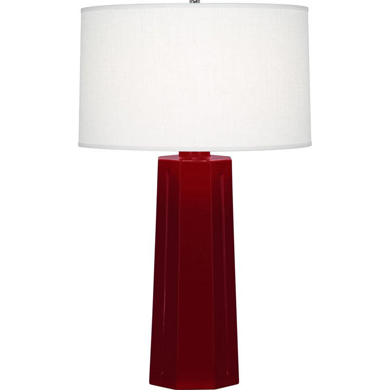Mason Ceramic Table Lamp, Sangria