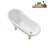 53.1'' x 25.6'' Freestanding Soaking Acrylic Bathtub-72770247-76285531