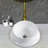Vessel Bathroom Sink Basin In White Ceramic