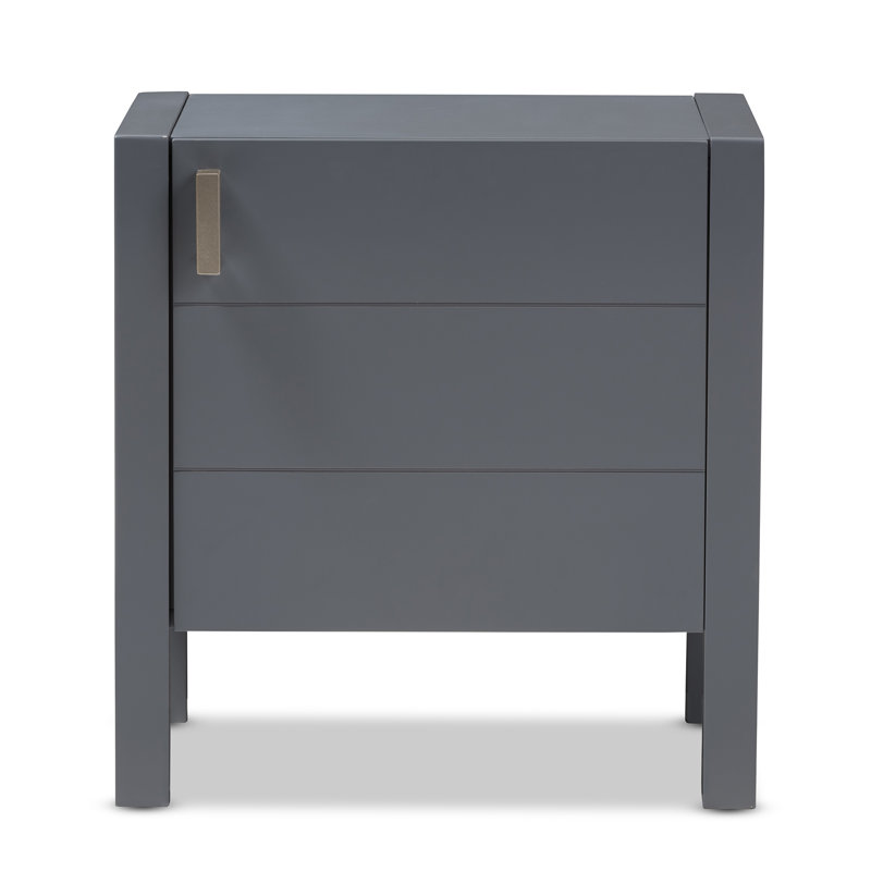 Table de chevet Matz, Gris