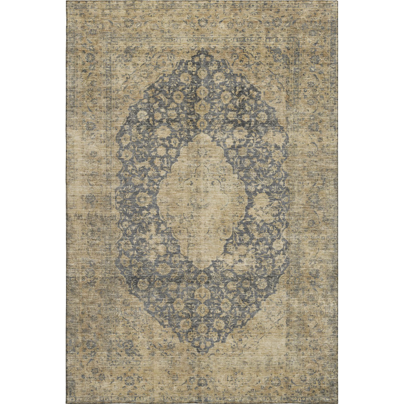 Premium Machine Washable Honig AMF1657 Global Rug, Rectangle 10' x 14'