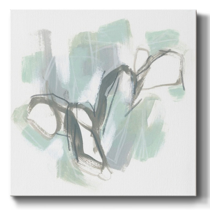 Toile tendue Frost Lichen IV-Gallery, H 8 po x l 8 po x P 1,5 po