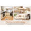 Commode de rangement à 6 tiroirs en bois rétro au design multicolore, convenant à la chambre à coucher, au salon et à la salle à manger