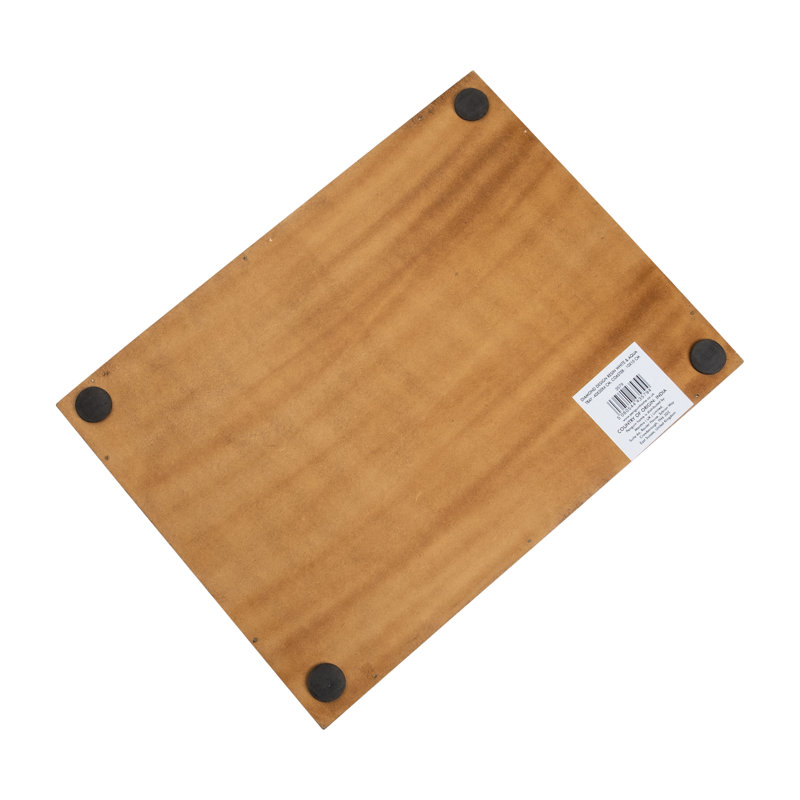 Amalgre Solid Wood Tray, White/Aqua