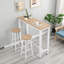 Table de bar en faux marbre noir avec 2 chaises de bar pour la maison, la cuisine et le bureau-1731046354