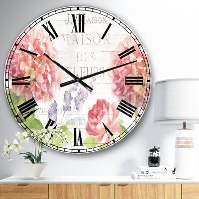 Maison Des Fleurs II - Farmhouse Wall Clock