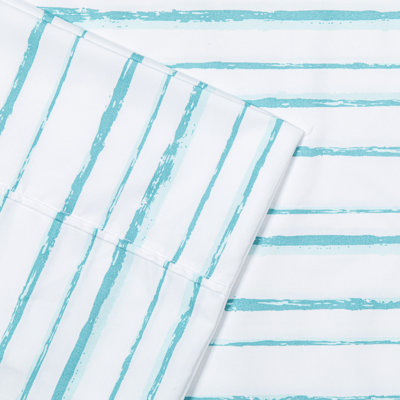 100% Polyester Striped Sheet Set