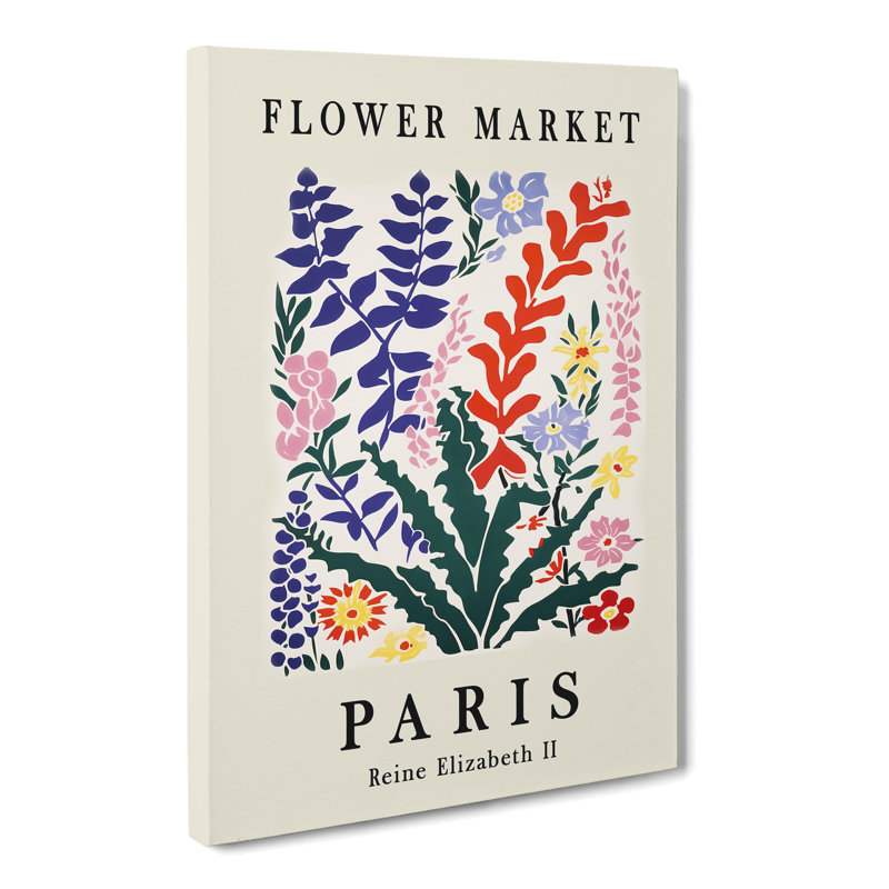 Flower Market Exhibition In Paris No.4 - Wrapped Canvas, 50cm H x 35cm W x 3cm D