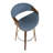Archaimbaud Swivel Upholstered Counter Stool-23039385-23039386