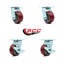 Poly sur roulettes pivotantes en aluminium