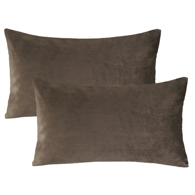 12" * 20" Velvet Lumbar Pillow Set, Soft Decorative Throw Pillow