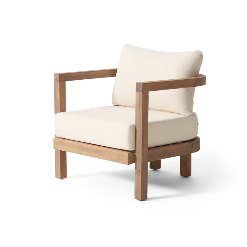 Weksler Acacia Outdoor Lounge Chair