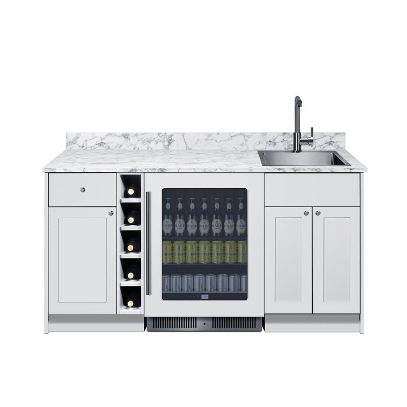 Turnkey Oasis Wet Bar, White